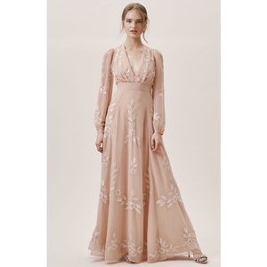 Anthropologie x BHLDN Belize Maxi Dress Blush